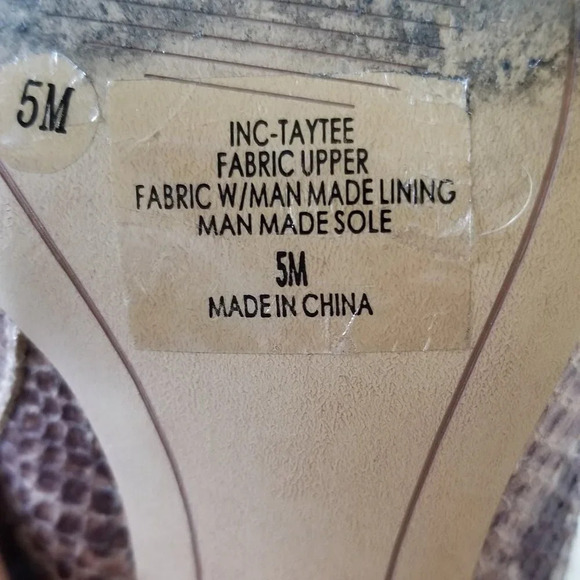 INC Snake Skin Style Women's Zip Ankle Boots 5M - Picture 6 of 8